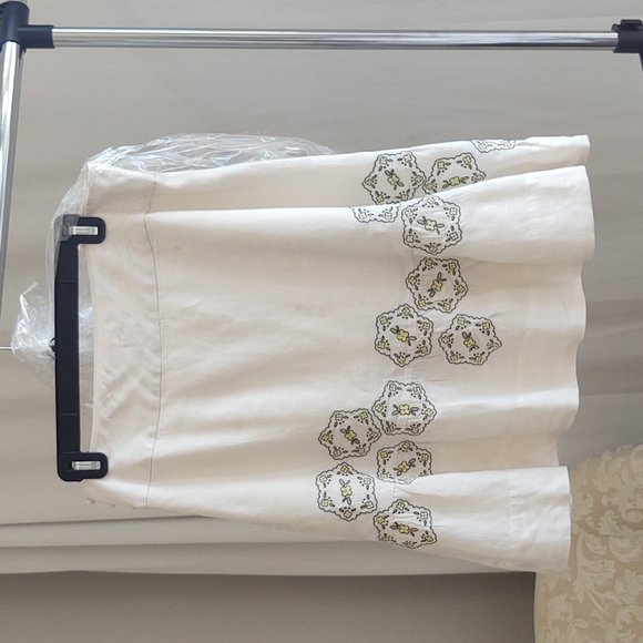Odille white linen a line skirt size 6 - Picture 2 of 6